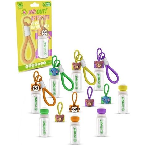 TrAdE Shop Traesio - Set 18pz After Bite Penna Post-puntura Baby 3ml Con Laccio Silicone Forma Animali 625709a - (1/2)