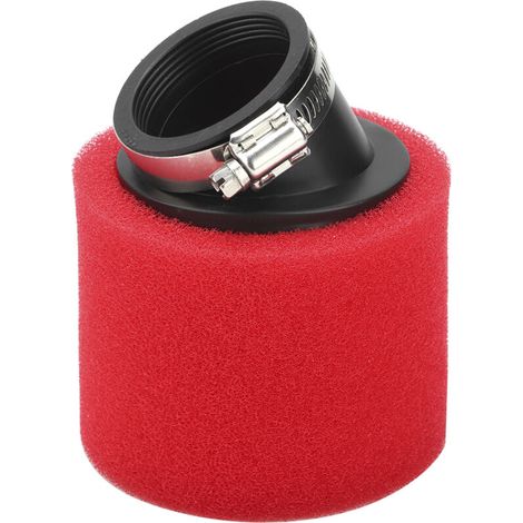 Luftfilter für Dirtbike, Roller, ATV, Quad, Motorrad, rot, 48 mm/1,89 Zoll, abgeschrägt (1/5)