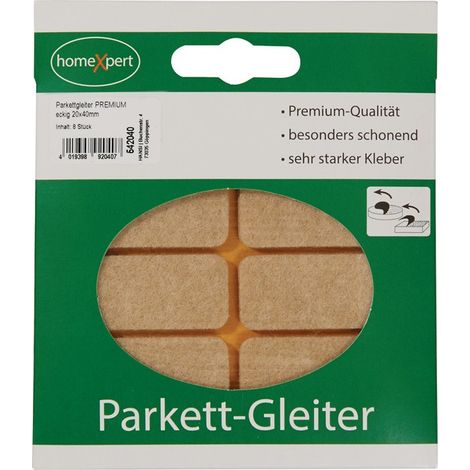 Feltrini per parquet Premium 20x40mm feltro naturale angolare autoadesivo 542040