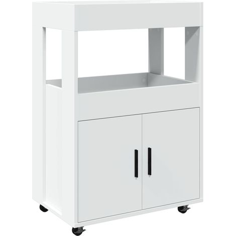 Maison Exclusive - Carrello Bar Bianco 60x39,5x89 cm in Legno Multistrato