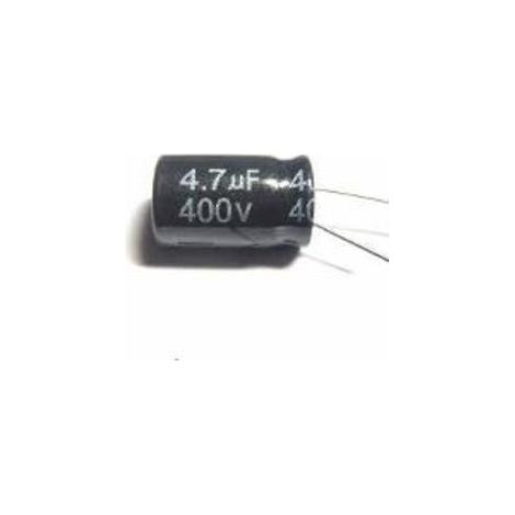 4,7uF 400Vdc Elektrolytkondensator 10x13mm Radial