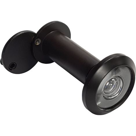 Juda Microviewer - Diametro 12 mm - Visione a 180° - Nero opaco - Dimensioni porta fino a 57 mm