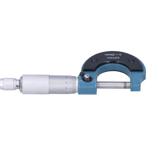 0–25 mm 0,01 mm Mikrometerlehre Gewindeskala Außenmikrometer Messwerkzeug Werkzeug für Maschinenbauer (1/5)