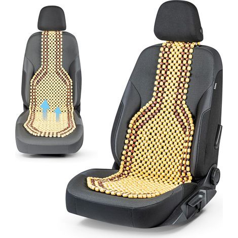 Car Seat Cover, Wooden Beads, Pearlescent, Comfortable, Universal Fit, Vehicle (1/5)