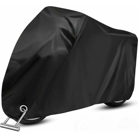 Housse Moto - Polyester 210D Oxford Imperméable UV Résistant - Pour Moto Scooter Quad - 245x105x125 cm (1/5)