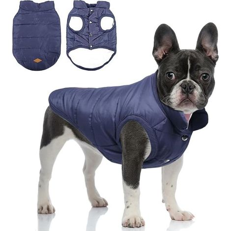 Winter Coats for Dogs, Dog Clothes, Warm Winter Lined Jacket, French Bulldog Pug Dog Clothes, Vest (1/5)