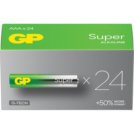 Batterie Alkaline Super AAA 1,5V 24 St./Pack GP BATTERIES (1/5)