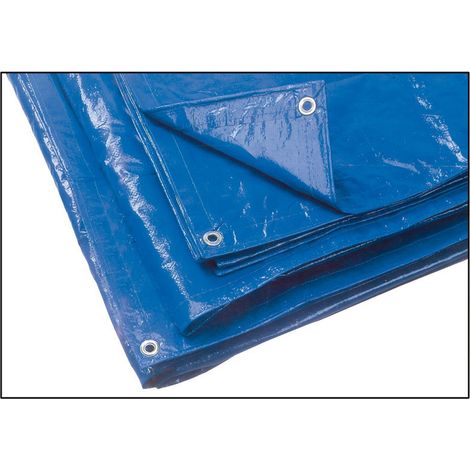 1PZ TELO OCCHIELLATO MULTIUSO IN POLIETILENE  Col. Blu (180 gr/mq) mt. 2x3