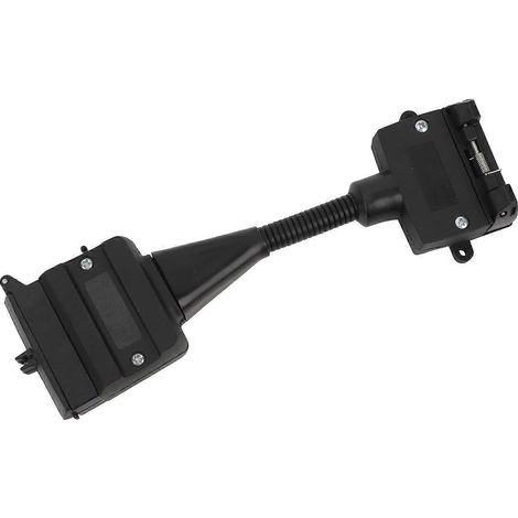 Anhängerstecker-Adapter 7-polig auf 12-polig, stabile Verbindung, Plug-and-Play-Stecker für Wohnwagen, Boote usw.