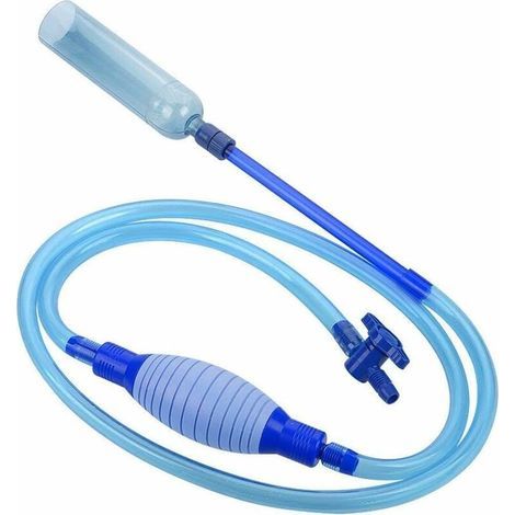 Siphon de nettoyage d'aquarium, nettoyeur d'aquarium, pompe à eau, cloche de nettoyage, nettoyeur de fond d'aquarium (1/4)