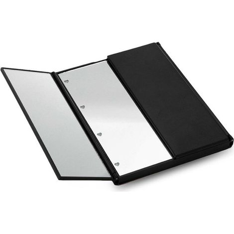 Dreiteiliger LED-Schminkspiegel – 360° verstellbares Licht mit Glasspiegeln und tragbarem ABS-Etui – Beleuchteter Dreifach-Schminkspiegel (1/5)