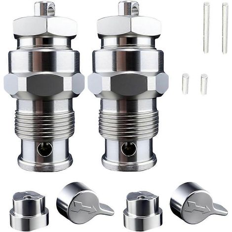 Lot de 2 vannes d'amorçage 235014, vanne de purge pour compresseurs sans air 210, 230, 390, 395, 490, 495, 595 et 3400 (pièce de rechange). (1/5)