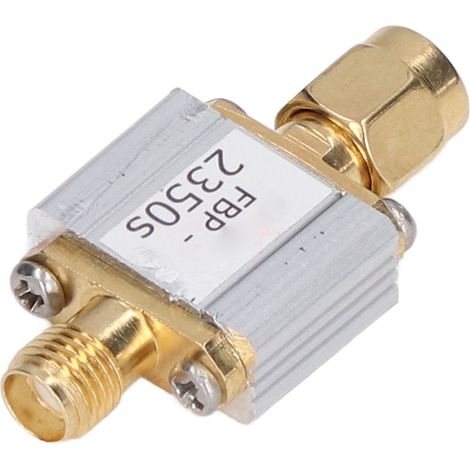 Filtre passe-bande SAW FBP-2350s boîtier aluminium 2320-2370 MHz largeur 50 MHz 50 Ohms SMA mâle femelle (1/5)