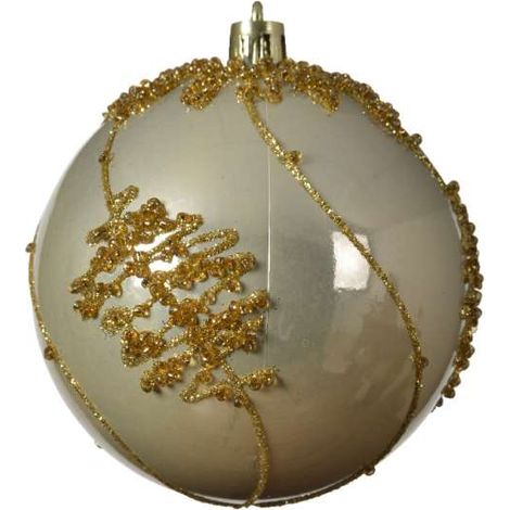 Sfera con perline oro (1/3)