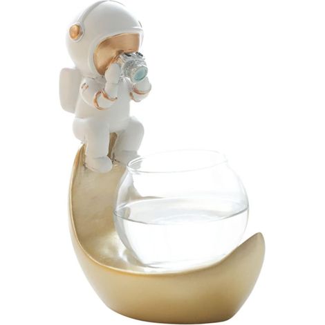 Vase mit Wasser Kreative Astronauten Dekoration