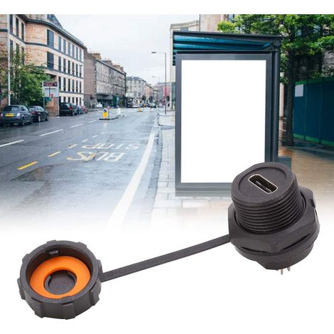 Wasserdichter USB-Anschluss E10TPC-TF1-F, Typ C (weiblich), rückseitiger Stecker auf der Leiterplatte (1/5)