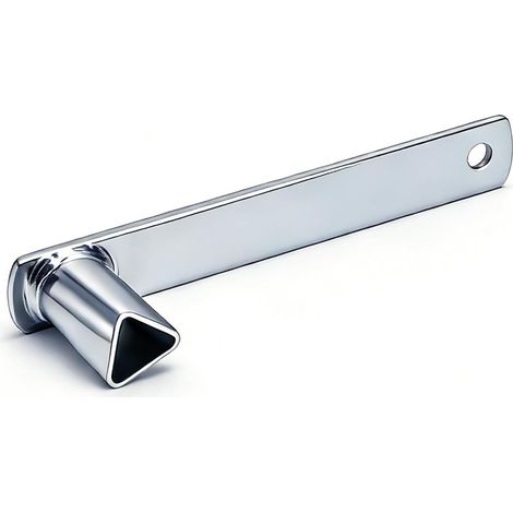 Clé Triangulaire M12 pour Bornes et Barrières Clé Triangle en Acier pour Bornes Escamotables Clé de Borne et de Barrière Parking Outil Robuste pour Collectivités et Maintenance (1/5)