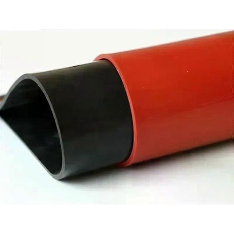 Feuille de caoutchouc silicone rouge/translucide/noire 500 x 500 mm, épaisseur 1 mm, compatible avec les presses à vide et les fours, finition mate résistante à la chaleur - JXLGV (1/5)