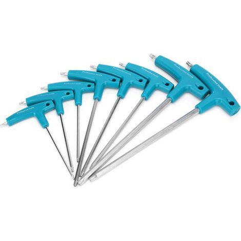 Clé hexagonale à poignée en T Pentalobe largement utilisée, outils à main durables en acier au vanadium, pour l'entretien de la maison. (1/4)