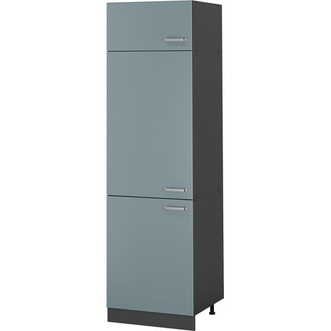 Armoire haute R-Line, Bleu-gris/Anthracite, 60cm, Vicco (1/5)