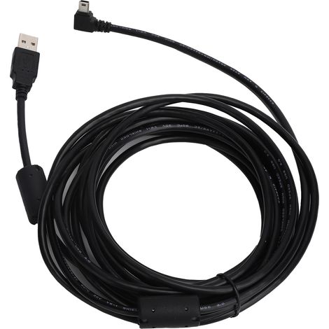 Câble Usb 2.0 Mâle Vers Mini Usb Mâle Angle Droit 5m Pour Disque Dur - Câble De Données Blindé Double - Accessoire Informatique Durable (1/5)