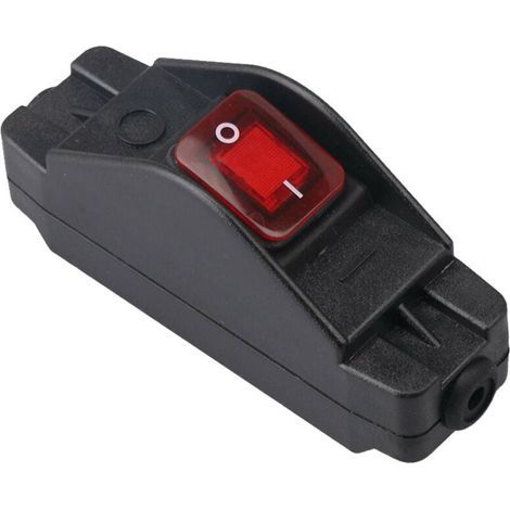 Cordon en ligne à bouton IP65, interrupteur étanche, interrupteur marche/arrêt noir 30 a 220 v (1/5)
