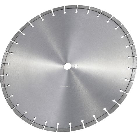 Lame diamantée 450 mm/18 pouces pour scie à béton, usage humide ou sec, segments plats de 12 mm/0,47 pouce, alésage central universel 25,4 mm/1 pouce, pour béton, panneau de ciment, carrelage et briqu (1/5)