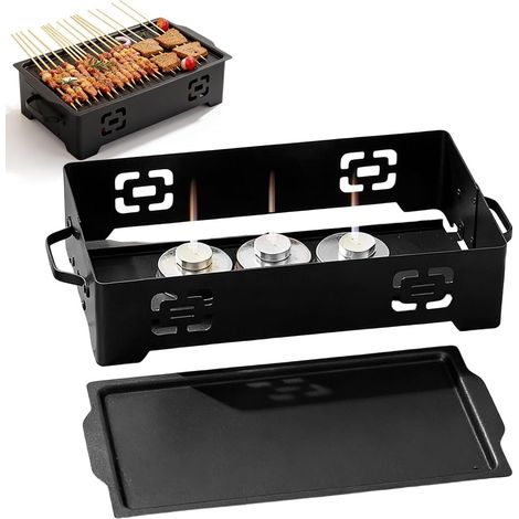 BBQ Warming Plate, Stainless Steel Grill Warmer for Meat and Vegetables, Food Warmer for Garden, Camping and Outdoor BBQ Parties, Warming Container for Grilling and Serving (1/5)