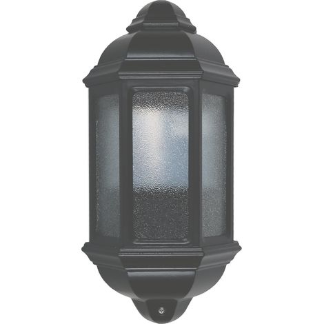 Aplique de pared clásico MEDI Tinted glass E27 42 W IP44 Negro (1/3)
