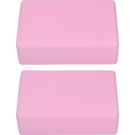 Yoga Blocks 2 Pack 2pcs Bricks Yoga Blocks for Stability Lightweight Support Foam with Non Slip Surface for Yoga Pilates Meditation Alignment (1/5)