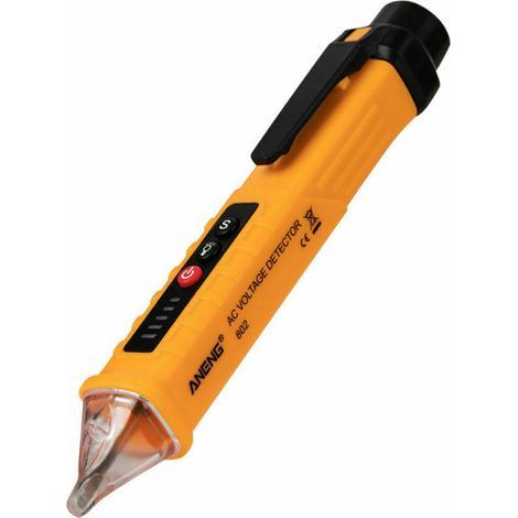 BRAVIX Détecteur de tension AC sans contact, 12V-1000V, jaune (1/5)