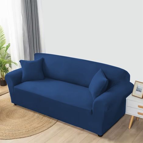 Copridivano FLASH BLU elasticizzato ad alta Vestibilità 4 POSTI DA CM. 170 A 280