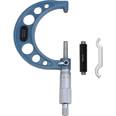 Micrometer 0 25 mm 25 50 75 mm for external dimensions with clear division markings and easy reading (0-25mm) (1/5)