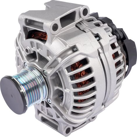 Alternador, salida de 200 A, fabricado en metal, compatible con Mercedes-Benz Viano W639, compatible con Vito W639, ingeniería de precisión. (1/5)