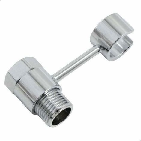 Support Pommeau De Douche - Laiton Chromé - Raccord 20 mm - Réglable 360° - Sans Perçage - 1 Pièce (1/4)