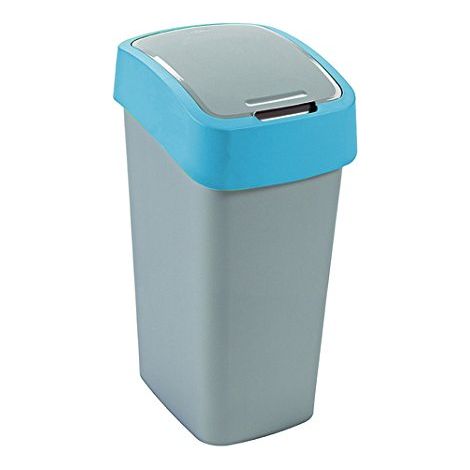 KO ODPADKOVÜ FLIPBIN 50 L STÍBRNÜ/MODRÜ,500013 CURVER 217818