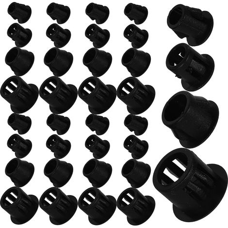 Bouchons en plastique pour trous ronds de meubles, lot 200 4 tailles (5 mm, 6 8 10 mm), capuchons (1/5)