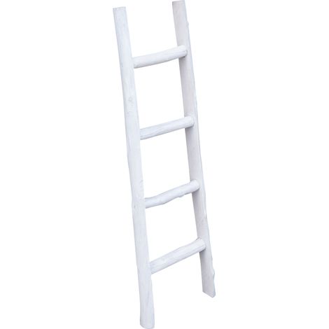 Towel rack ladder wood modern bathroom floor wall to wall decorative Ladder towel rack Object holder bookcase