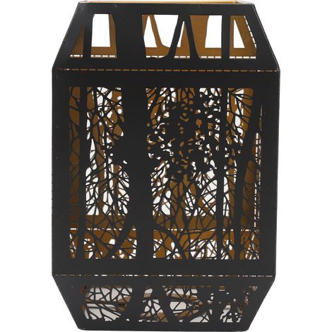 Detachable iron lampshade, modern and minimalist, openwork, table lamp cover for E27 E26 bulb (1/5)