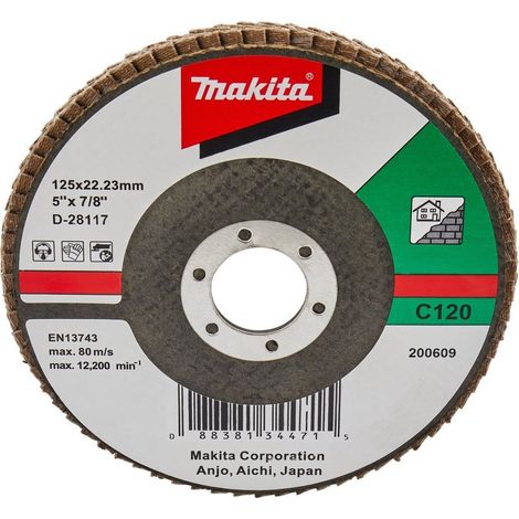 MAKITA D-28117 Siliziumkarbid-Fächerscheibe 125mm G120 (1/2)