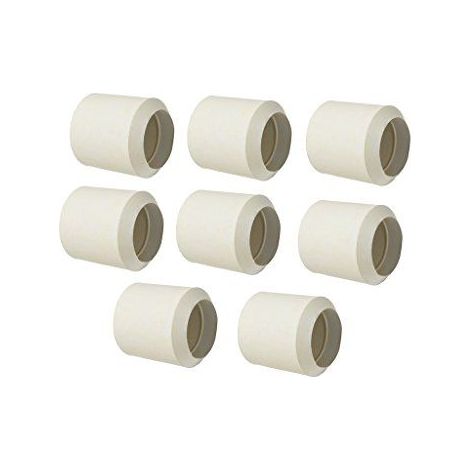 Bulk Hardware BH03137 Paquet de 8 Embouts de chaise 25 mm Blanc