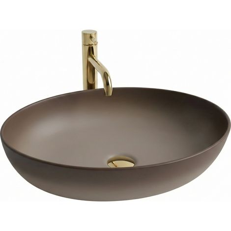 LAVABO DA APPOGGIO REA CAROLA OMBRE BEIGE (1/4)