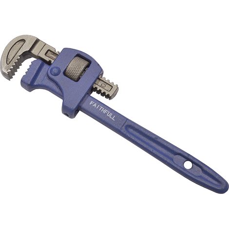 Faithfull 61001 Stillson Pattern Pipe Wrench, 200mm (8-inch) Heavy-Duty Adjustable Wrench (1/2)
