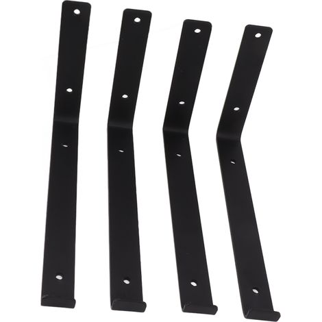 L-förmiger Regalträger aus robustem Metall, einfach zu montieren, hohe Tragfähigkeit, geeignet für Homeoffice, Garage, 30 cm (11,8 Zoll) (1/5)