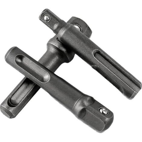 Juego de puntas para destornillador SDS (1/4 pulgada, 3/8 pulgada, 1/2 pulgada) - Juego de 3 piezas - Destornilladores con varilla de extensión magnética y puntas (1/4)