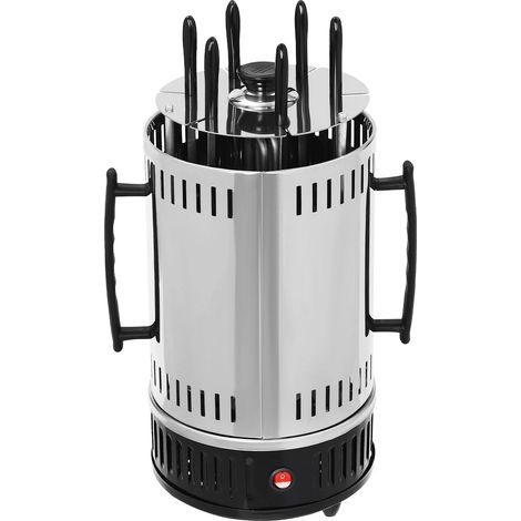 Grill électrique vertical 1000W, gril rôtissoire vertical, machine à gril rotative électrique avec 6 brochettes sans fumée (1/5)