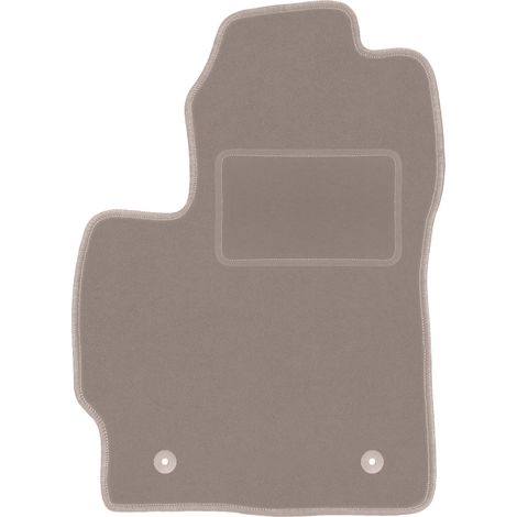 Fahrermatte aus Velours für: Toyota Auris I Schrägheck (2007–2012), beige