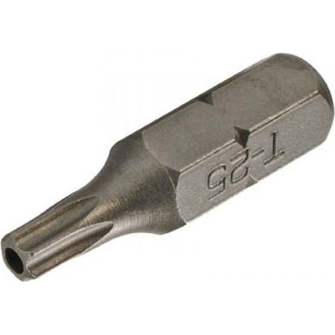 Bit Länge 30 mm Antrieb Außensechskant 8 mm (5/16") T-Profil (für Torx) mit Bohrung T25