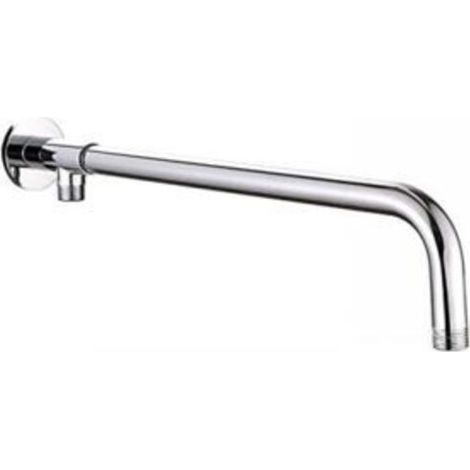 [NEVER USED] Stainless steel shower arm with copper bracket, suitable for a 38cm shower head