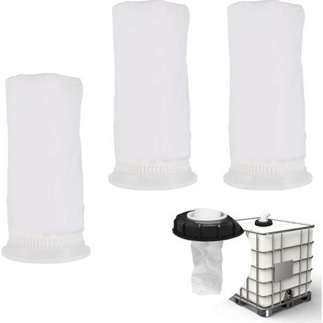 3-Piece IBC Filter Set, 200 Nylon Mesh, Rainwater Tank Lid, Washable and Reusable (1/5)